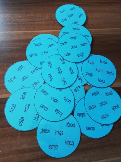 Karty typu dobble - gry ortograficzne