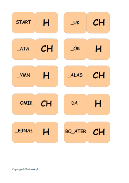 Domino-gry ortograficzne