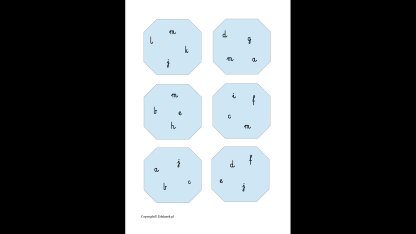 Karty typu dobble – nauka czytania