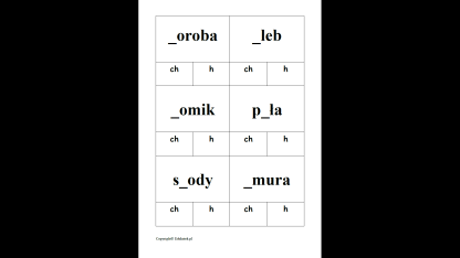 Klamerkowa ortografia - ćwiczenia ortograficzne