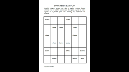 Sudoku-gry ortograficzne - obrazek 2