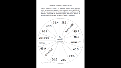 Zakręcone dzielenie - gry matematyczne
