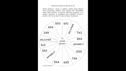 Zakręcone mnożenie - gry matematyczne