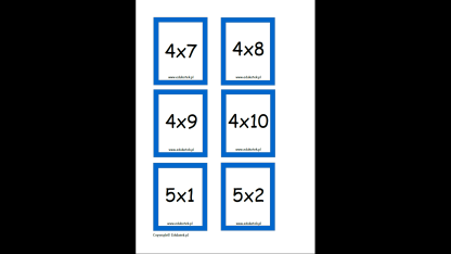 Matematyczny pojedynek – tabliczka mnożenia