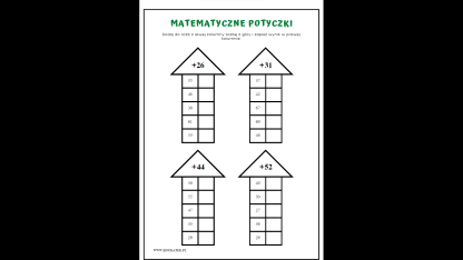 Matematyczne potyczki - dodawanie i odejmowanie3