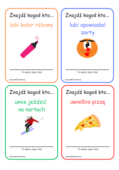 znajdź kogoś kto 3