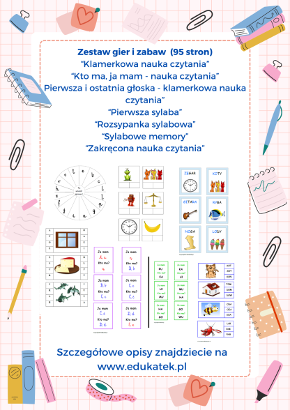 zestaw 1 nauka czytania