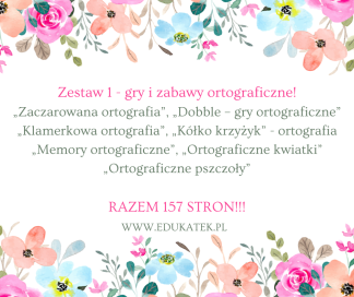 zestaw 1 - gry i zabawy ortograficzne 1
