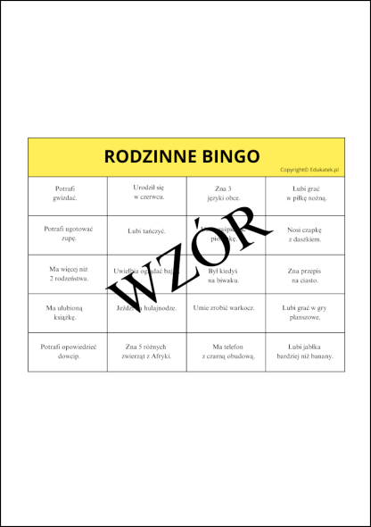zabawy na dzień rodziny 1