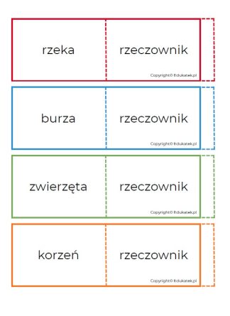 fiszki części mowy 1